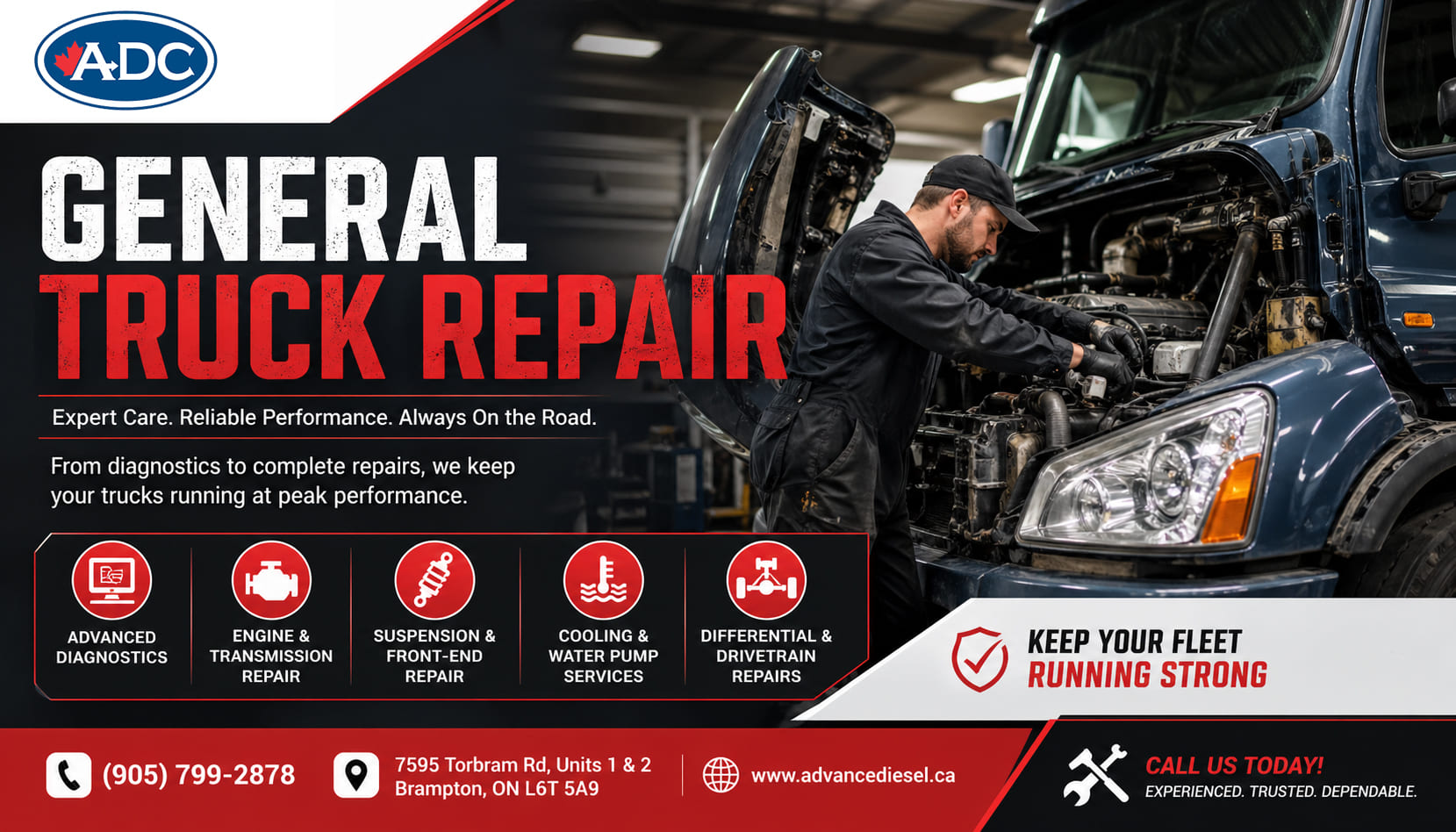 General Truck Repair diesel engine service