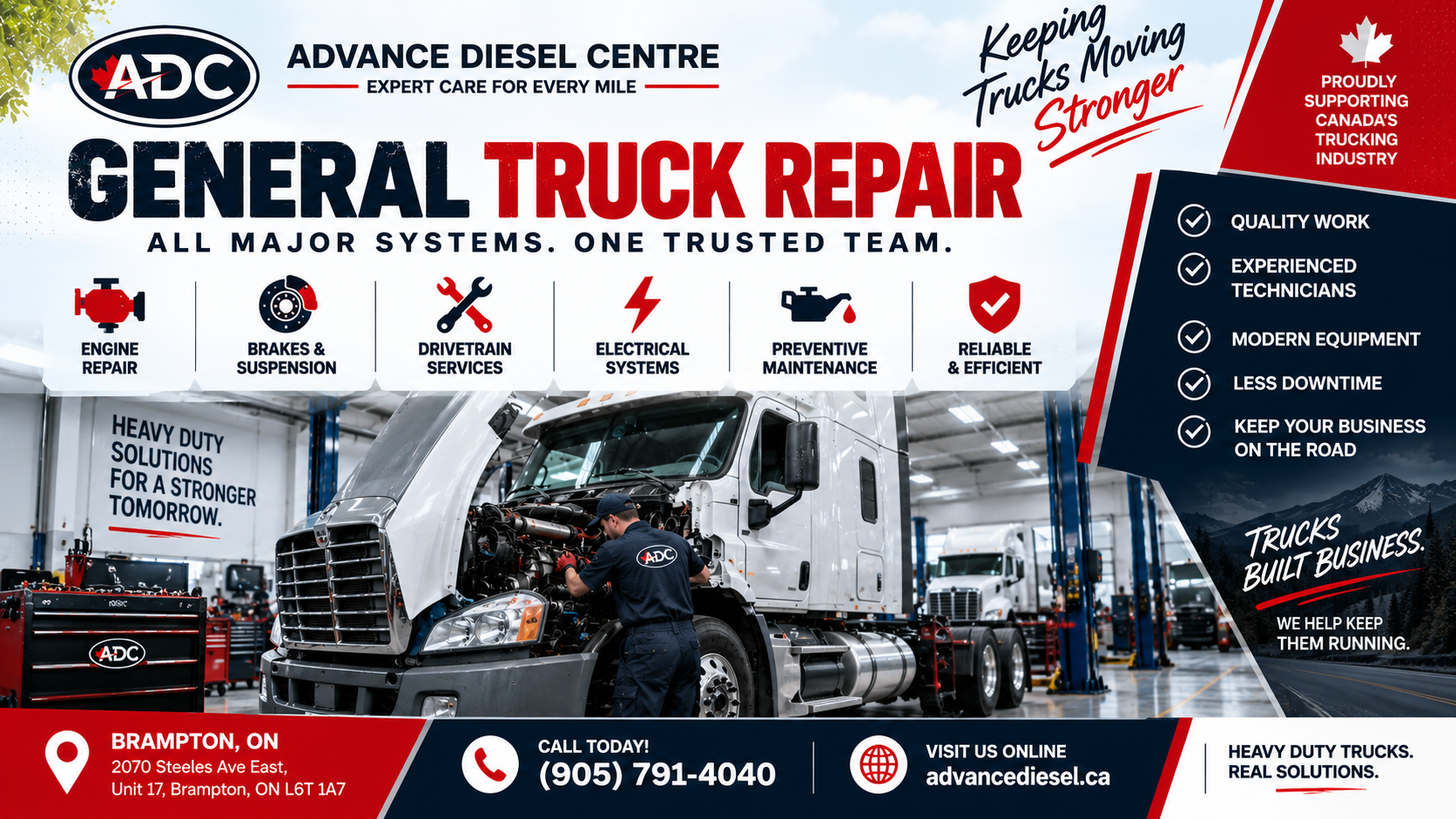 General Truck Repair in Brampton