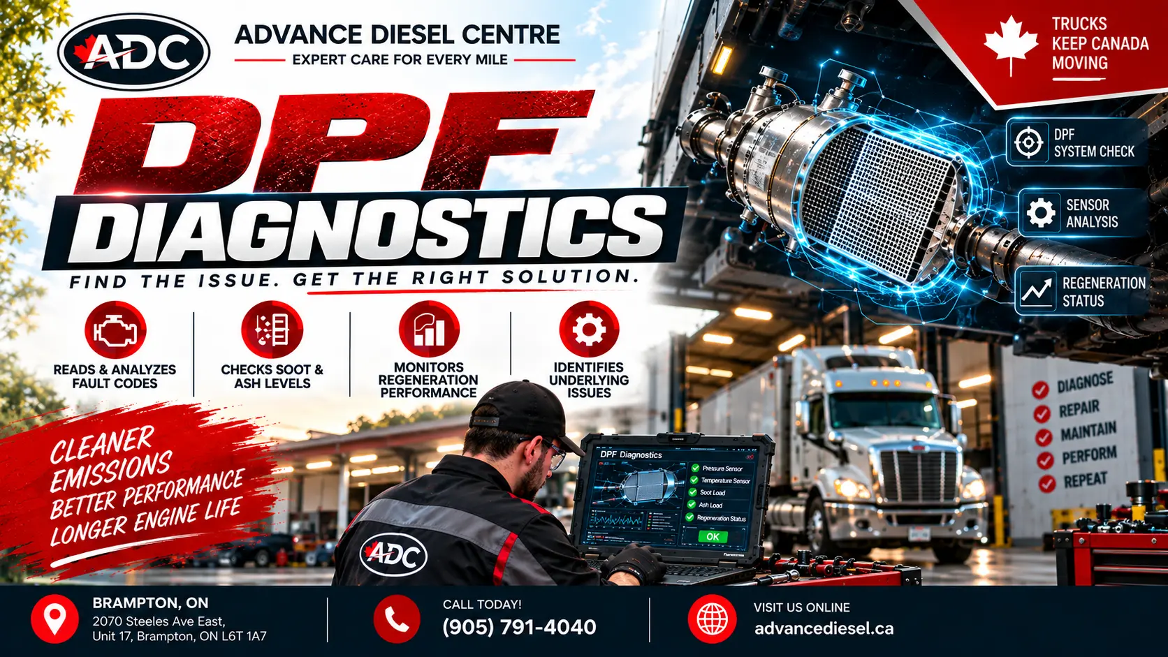 DPF Diagnostics in Brampton