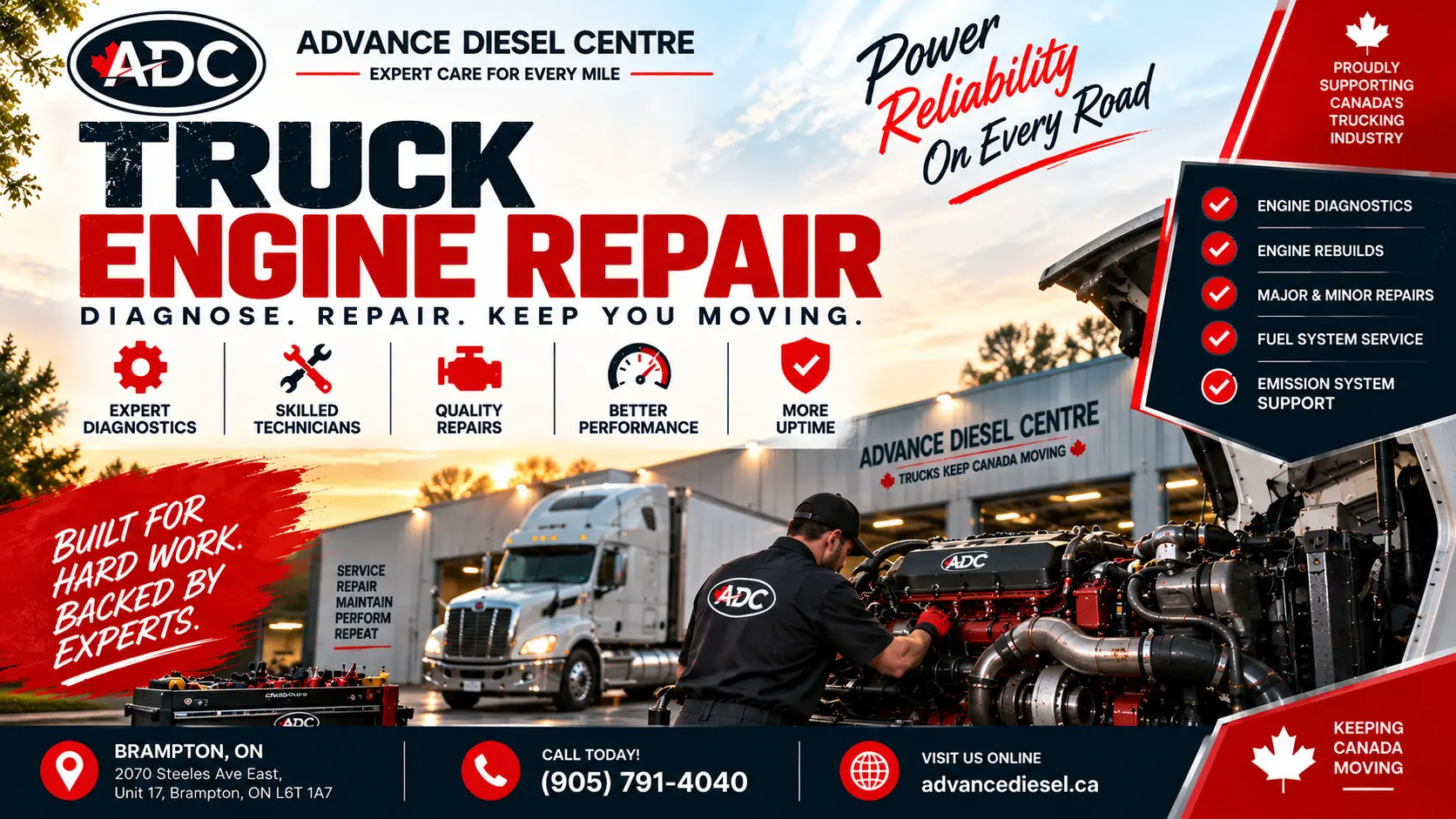 Truck Engine Repair in Brampton