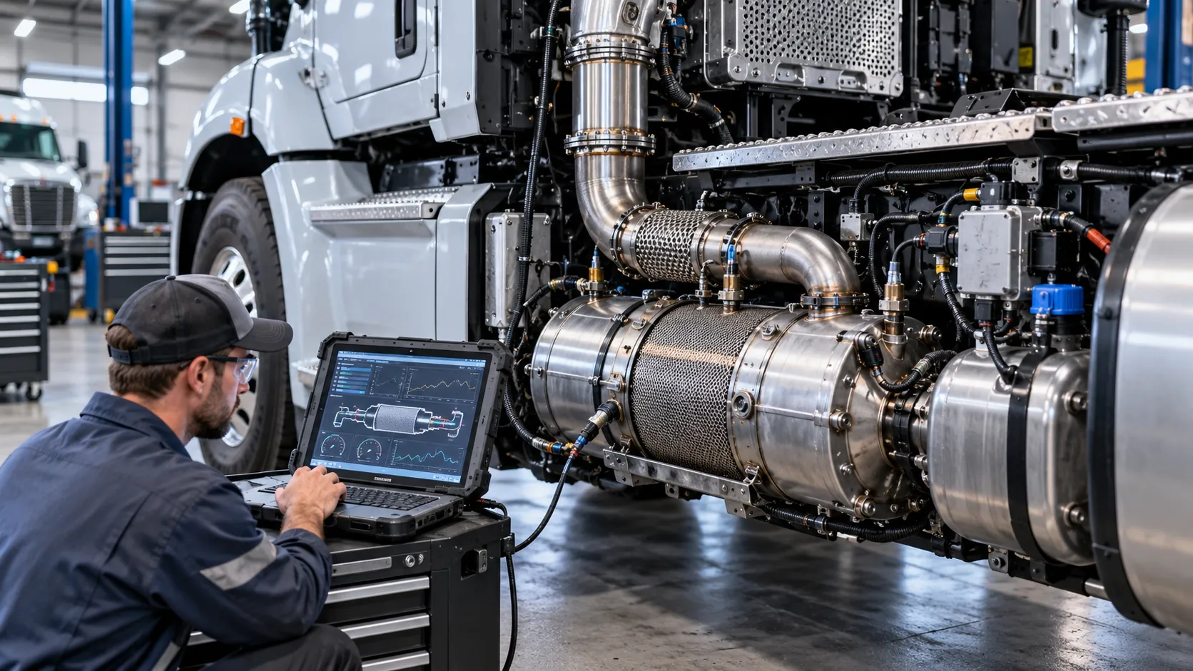 Diagnostic scan of a heavy-duty diesel aftertreatment system