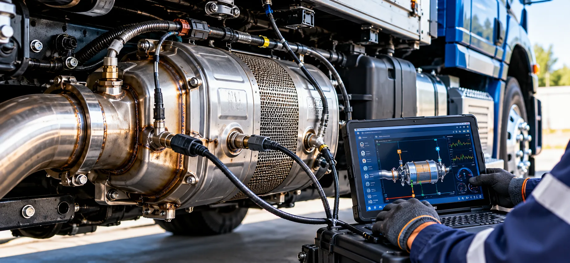DPF sensor and aftertreatment diagnostic testing